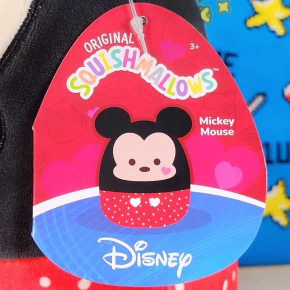 Squishmallow Mickey Mouse 8" UltraSoft Stuffed Valentine's Day Disney Plush NWT - Picture 6 of 7